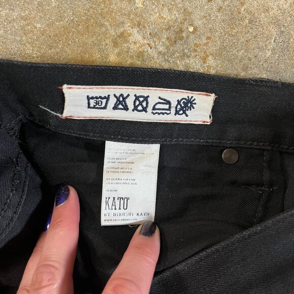 Men's Black Hiroshi Kato "The Pen" Slim Selvedge Jeans Size 30 - Picture 4 of 7